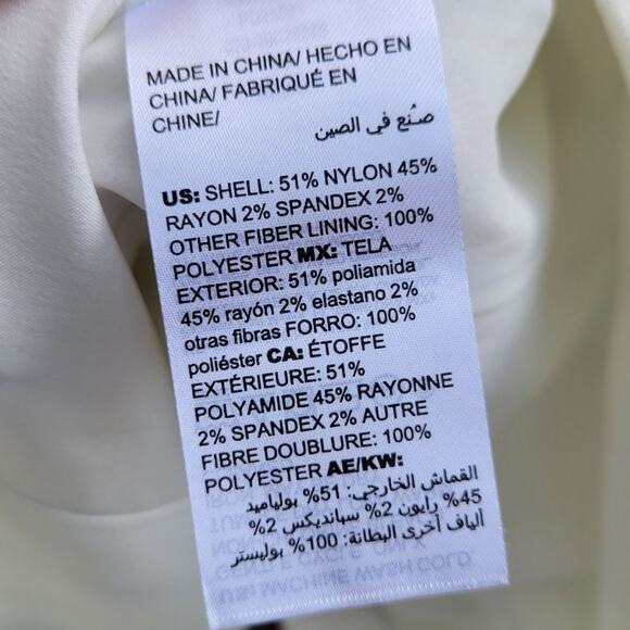 Chico's Striped Grommet-Detail Jacket in Ivory Cream Vanilla Glaze 20 22 XXL - Picture 6 of 8